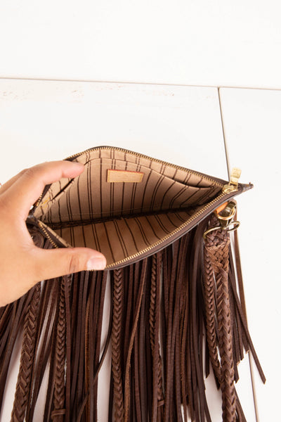 NOMAD CHOCOLATE VINTAGE BOHO BAG