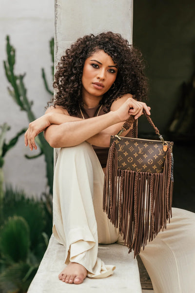 NOMAD CHOCOLATE VINTAGE BOHO BAG