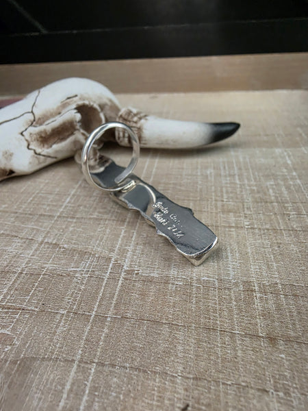 JUDE CANDELARIA FIVE TURQUOISE STONE ZUNI RING