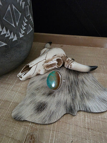 CALVIN JAMES TURQUOISE STONE RING