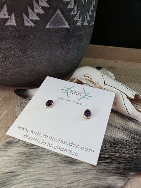 DOROTHY YAZZIE AMETHYST EVERYDAY STUD