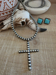 PAULINE NELSON SILVER CROSS PENDANT