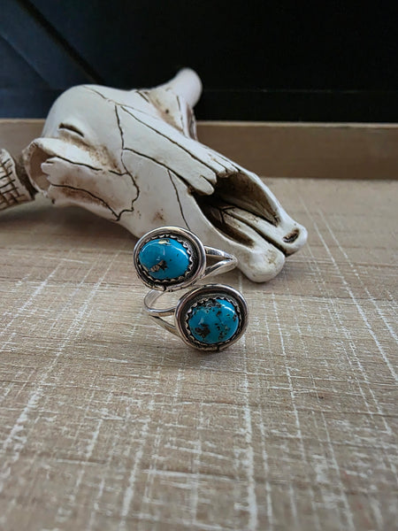 LETRICIA LARGO DOUBLE TURQUOISE STONE RING