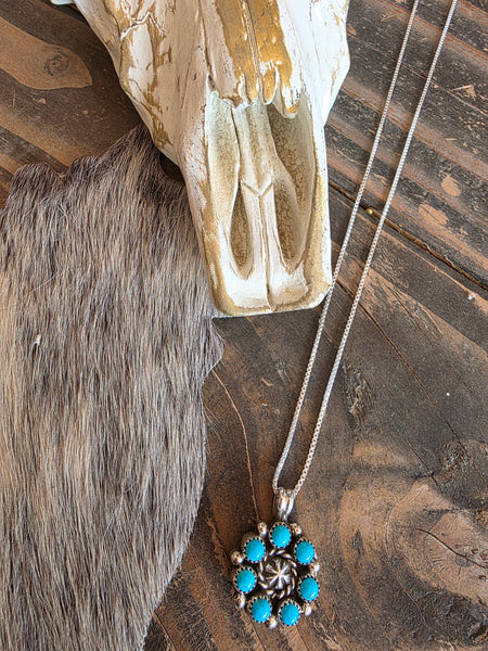 FAIRREN BEGAY KINGMAN CLUSTER PENDANT