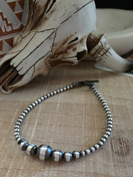 STERLING SILVER MULTI NAVAJO PEARL BRACELET
