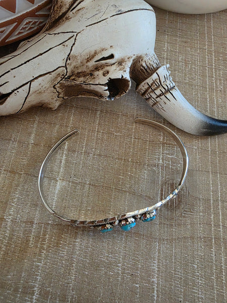 RITA DAWES TRINITY TURQUOISE CUFF