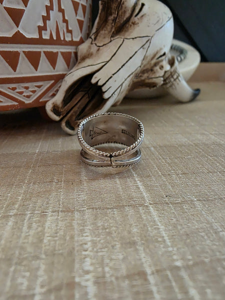 BRUCE JOHNSON TWO ROW TURQUOISE BAND