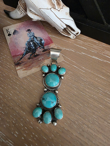 THE WILSON DAWES SLEEPING BEAUTY TURQUOISE CLUSTER PENDANT