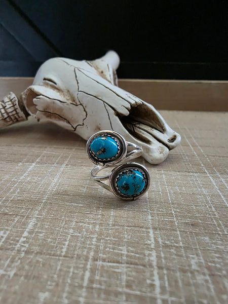 LETRICIA LARGO DOUBLE TURQUOISE STONE RING