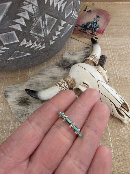 ZUNI FIVE STONE TURQUOISE RING