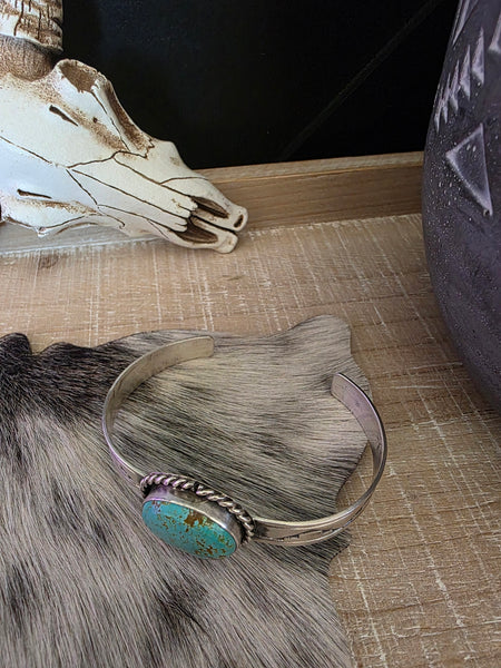 RICK ENRIQUEZ NAVAJO TURQUOISE CUFF