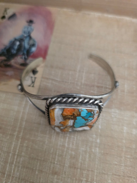 AUGUSTINE LARGO SQUARE MIXED STONE CUFF