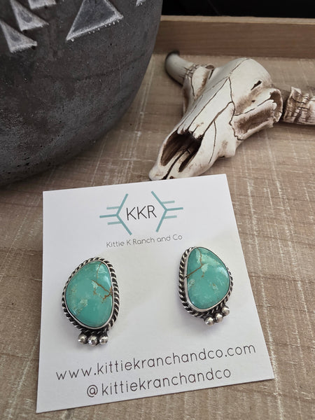 ELOUISE KEE ROYSTON TURQUOISE STUDS