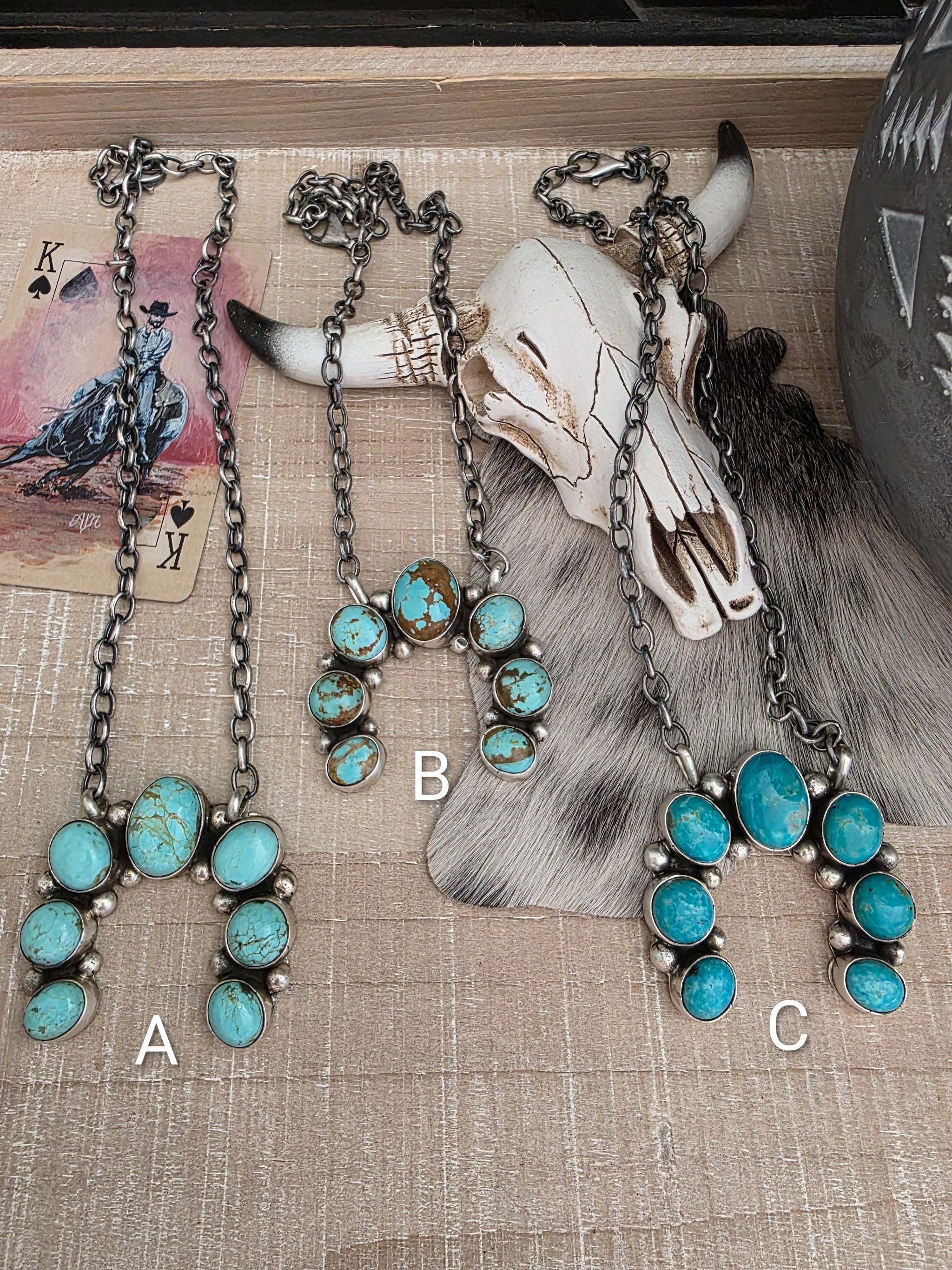 AUGUSTINE LARGO KINGMAN TURQUOISE NAJA NECKLACE – Kittie K Ranch