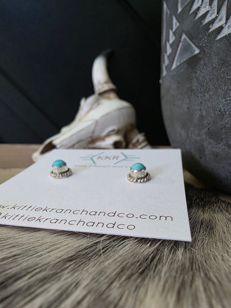 PEGGY SKEETS TURQUOISE STUDS