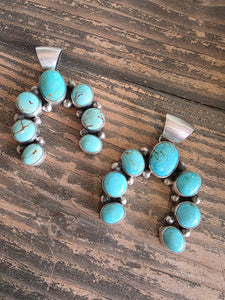 AUGUSTINE LARGO KINGMAN TURQUOISE NAJA PENDANT