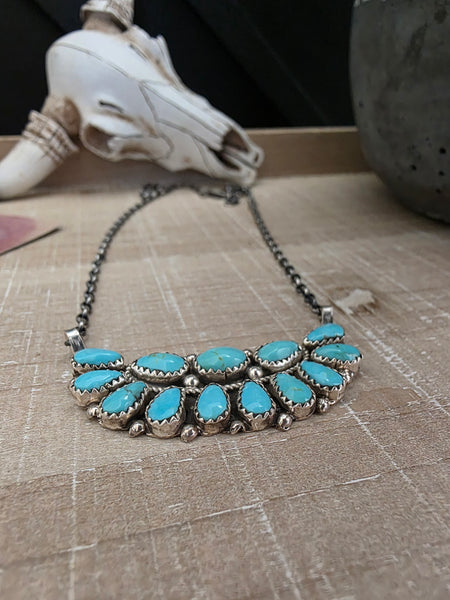 EUNICE TSO TURQUOISE CLUSTER NECKLACE