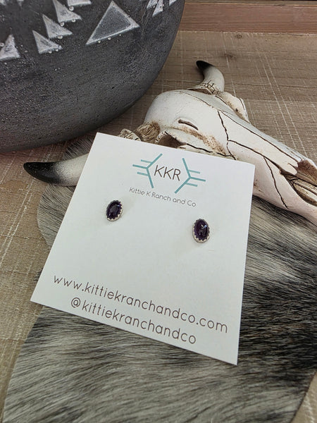 DOROTHY YAZZIE AMETHYST EVERYDAY STUD