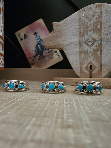 ELVIRA CADMAN STERLING SILVER AND TURQUOISE RING