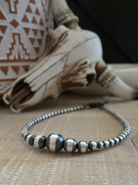 STERLING SILVER MULTI NAVAJO PEARL BRACELET