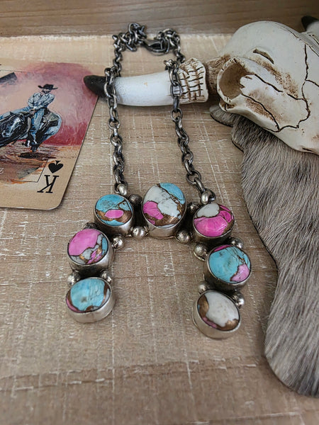 AUGUSTINE LARGO COTTON CANDY NAJA NECKLACE