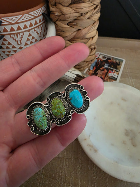 JEANETTE YAZZIE THREE STONE RING