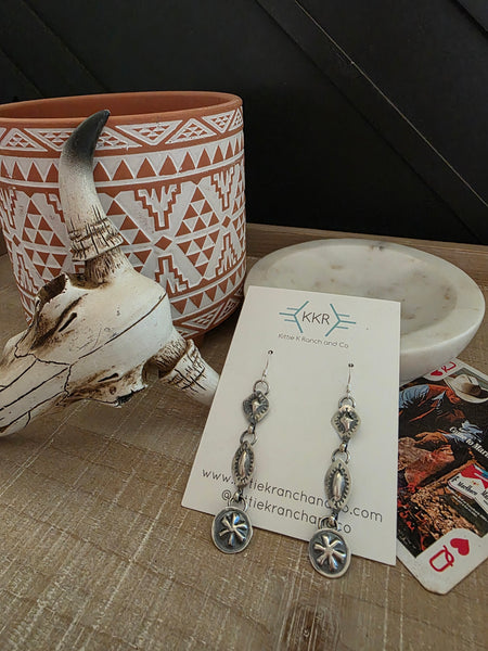 MARCUS GISHAL CONCHO DANGLE EARRINGS