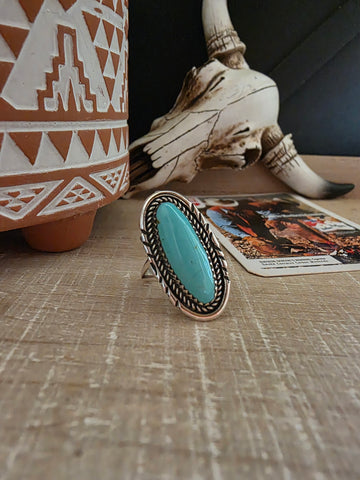 RITA DAWES TURQUOISE OVAL RING