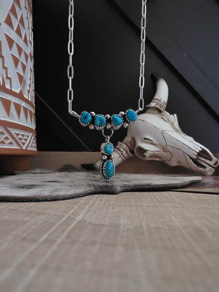 RITA DAWES SLEEPING BEAUTY TURQUOISE STONE NECKLACE