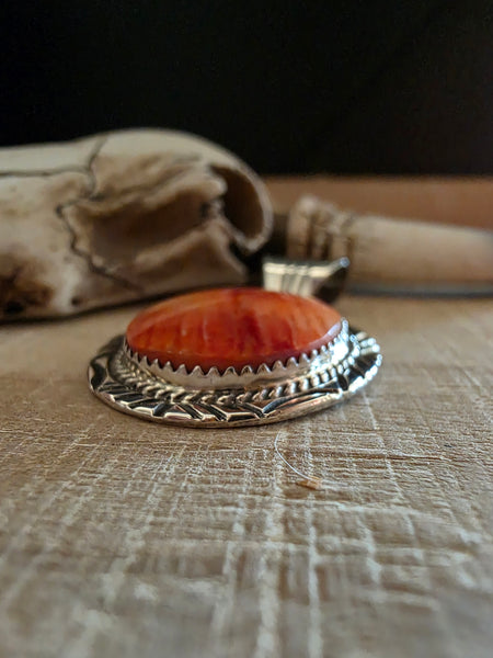 RENEE YAZZIE SPINY OYSTER PENDANT