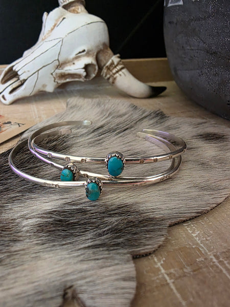 KREE BLANCHARD TURQUOISE NUGGET CUFF