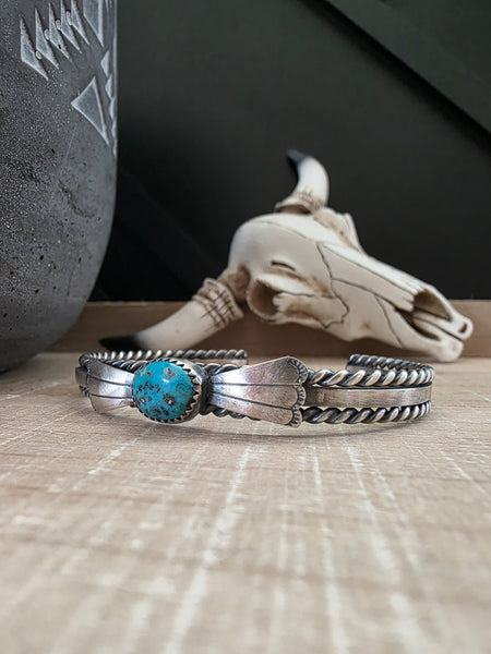 JUNIOR BEGAY TURQUOISE STONE CUFF
