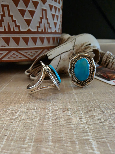 RENELL PERRY CHACO TURQUOISE RING