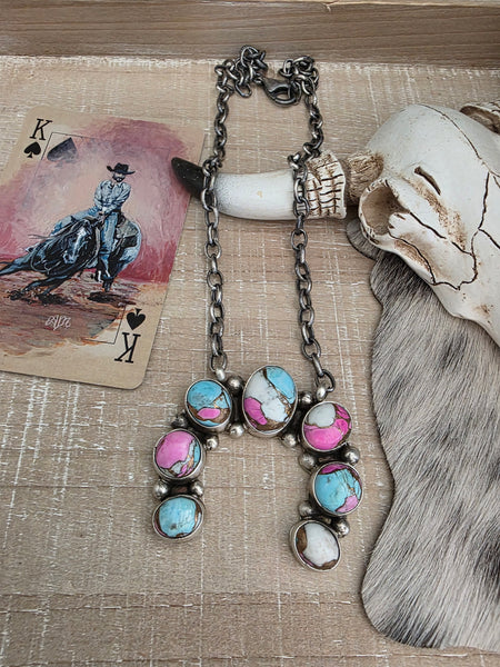 AUGUSTINE LARGO COTTON CANDY NAJA NECKLACE