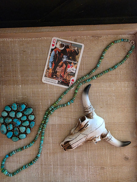 VALERIE JOHNSON TURQUOISE NUGGET NECKLACE