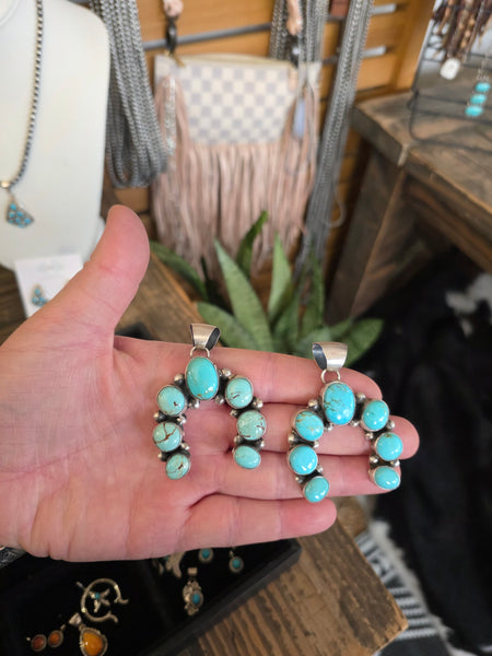 AUGUSTINE LARGO KINGMAN TURQUOISE NAJA PENDANT