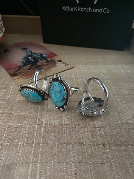 RAYMOND YAZZIE EVERYDAY TURQUOISE RING