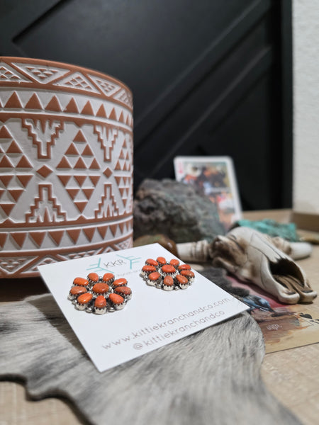 JASON BENALLY CLUSTER STUD EARRINGS