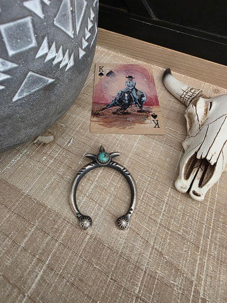 MARTHA CAYATINETO TURQUOISE NAJA PENDANT