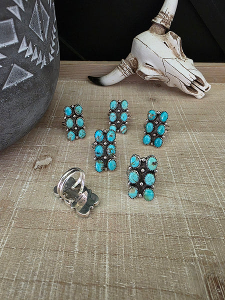 LETRICIA LARGO SIX TURQUOISE STONE RING