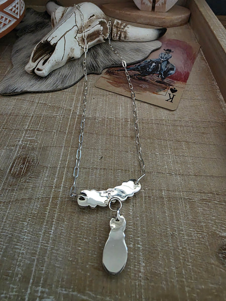 RITA DAWES SLEEPING BEAUTY TURQUOISE STONE NECKLACE