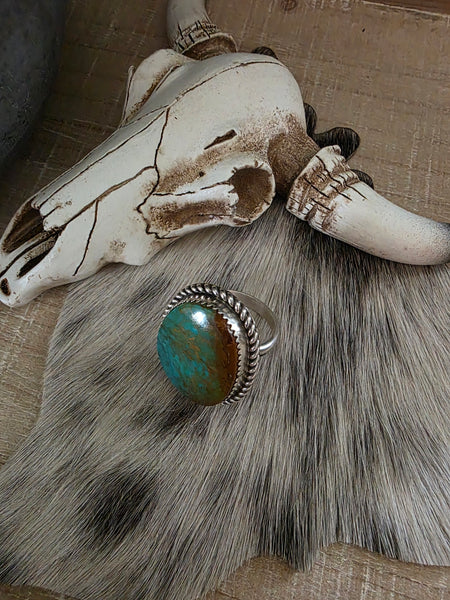 CALVIN JAMES TURQUOISE STONE RING