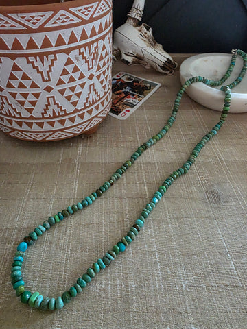 VALERIE JOHNSON TURQUOISE NUGGET NECKLACE