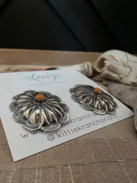 JOAN BEGAY SPINY OYSTER CONCHO STUDS