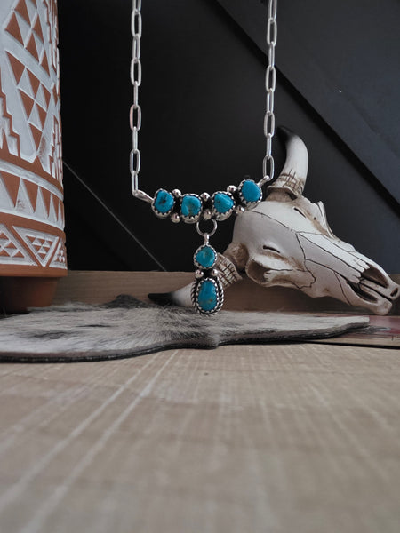 RITA DAWES SLEEPING BEAUTY TURQUOISE STONE NECKLACE