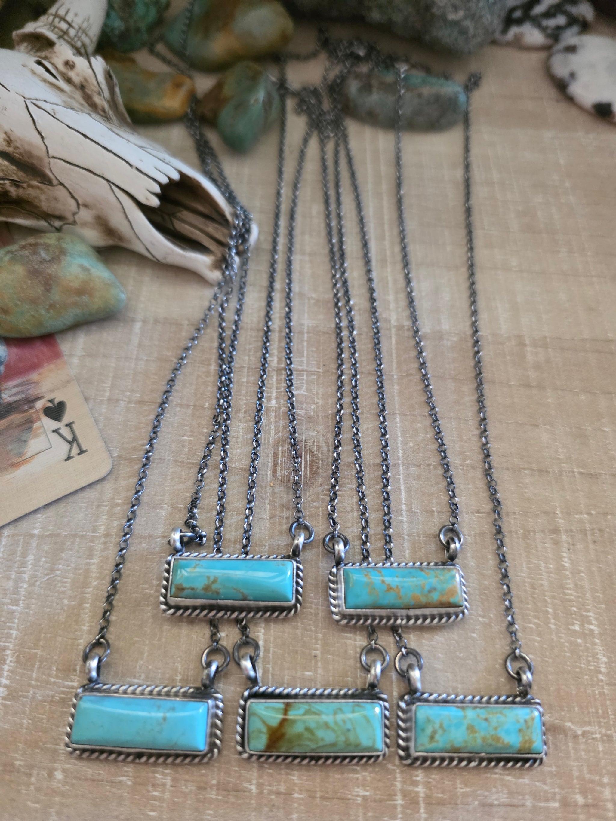 THE DIXON LITTLE TURQUOISE BAR NECKLACE – Kittie K Ranch and Co