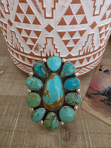 THE GERALDINE JAMES KINGMAN TURQUOISE RING