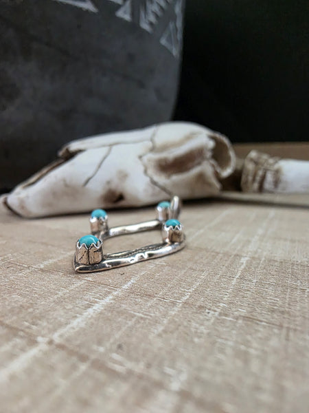 BERNICE NELSON TURQUOISE STONES PENDANT