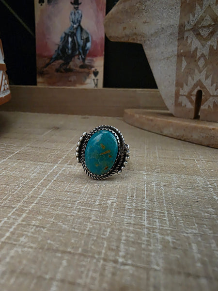 DAVID MORRIS SONORAN GOLD TURQUOISE RING