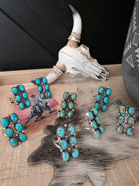 ESTHER SPENCER SIX TURQUOISE STONE RING